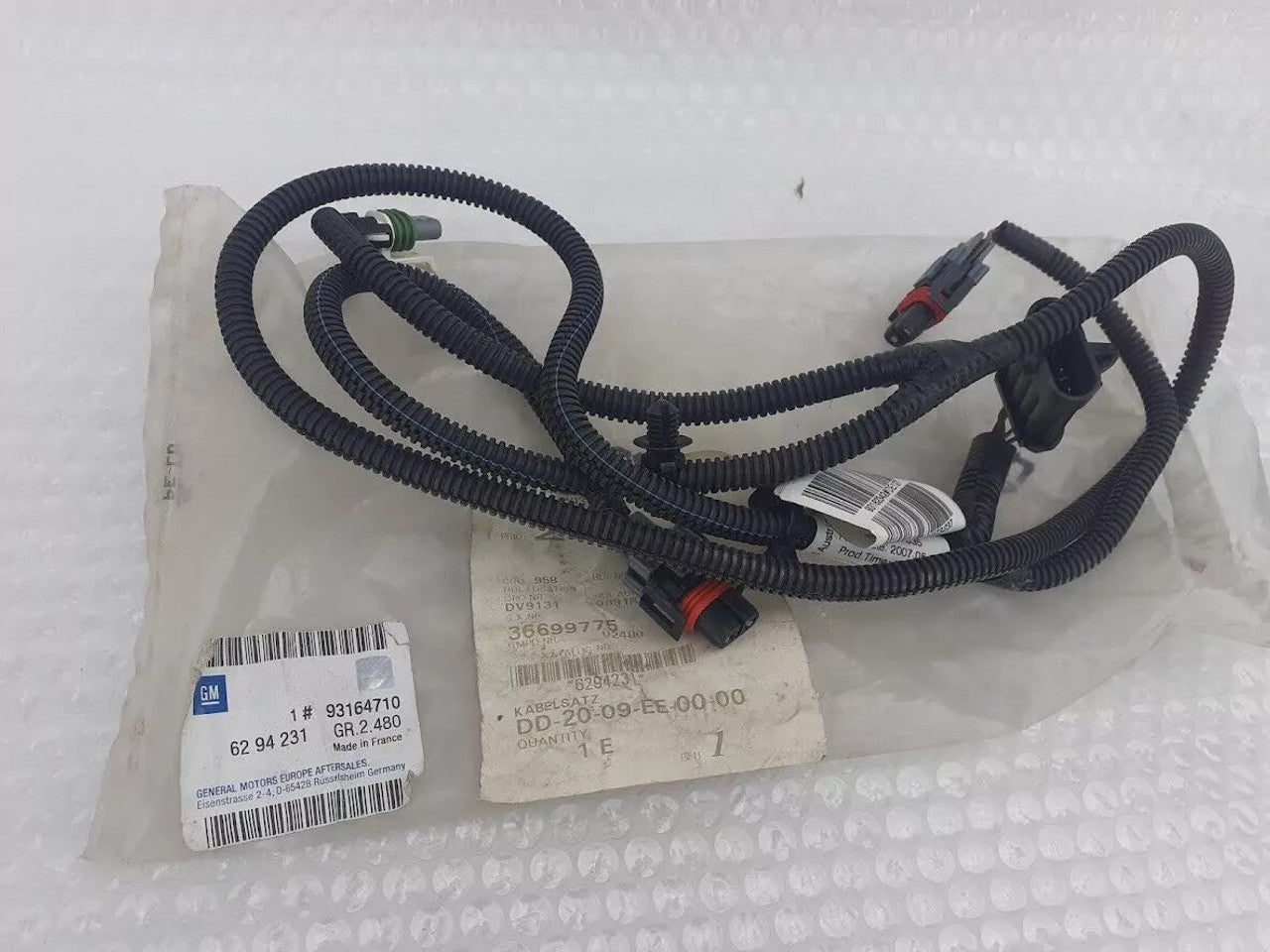 Wiring Harness Front Fog Lights fits Opel Vauxhall Tigra B 93164710 Genuine View Front