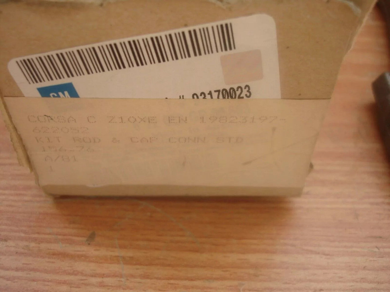 3x Piston Connecting Rod fits Opel Vauxhall Corsa B C D Agila Z10XE Genuine 93170023 View Rear