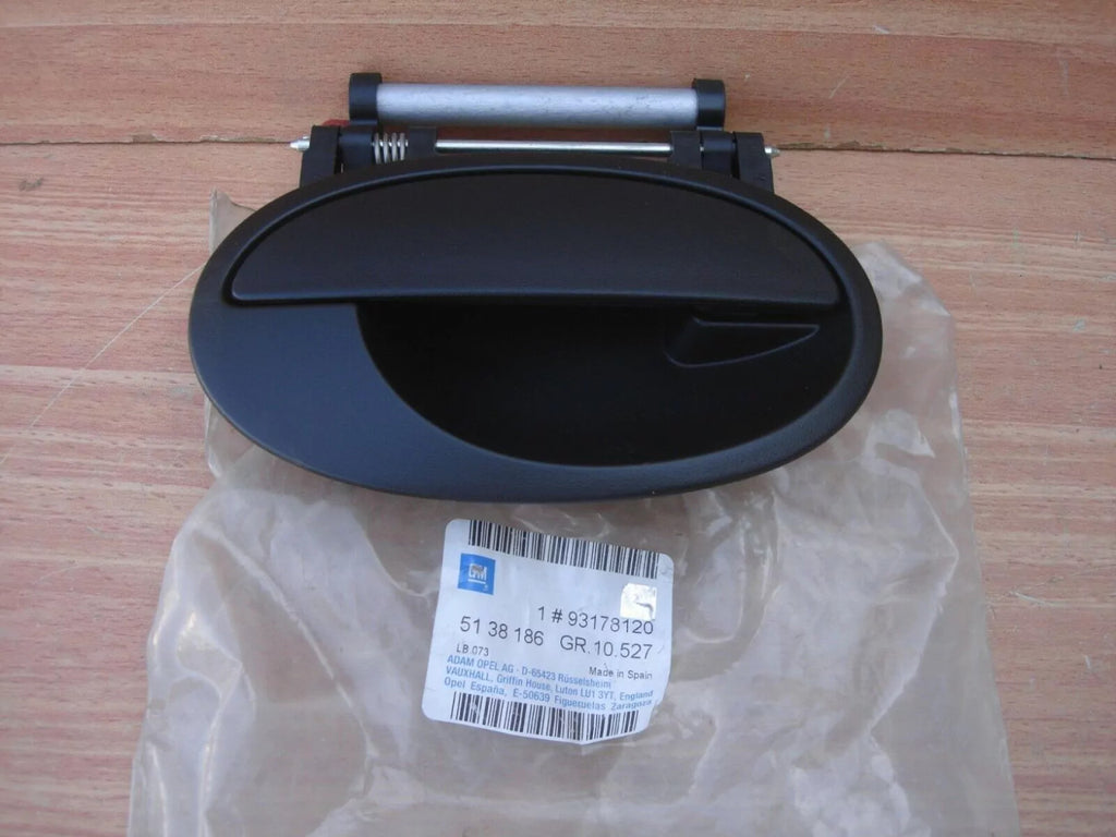 Exterior Door Handle Right Anthracite fits Opel Vauxhall Meriva A Genuine 93178120 View Front