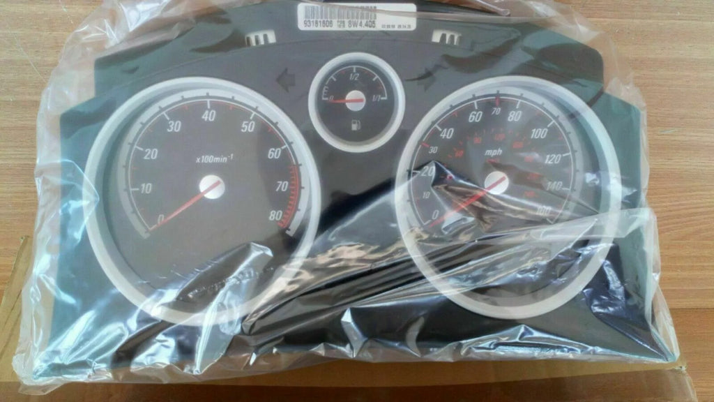 Instrument Cluster 160 MPH 8000 RPM fits Opel Vauxhall Astra H 93181606 Genuine View Left