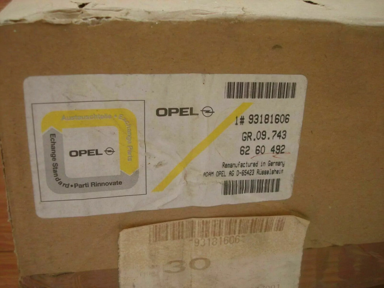 Instrument Cluster 160 MPH 8000 RPM fits Opel Vauxhall Astra H 93181606 Genuine View Close Up Front