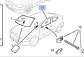 Window Front Door Left fits Opel Vauxhall Astra G Convertible Coupe Genuine 93181742 View Front
