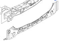 Rear Lower Panel fits Opel Vauxhall Astra H Estate Van 93182345 Genuine View Front