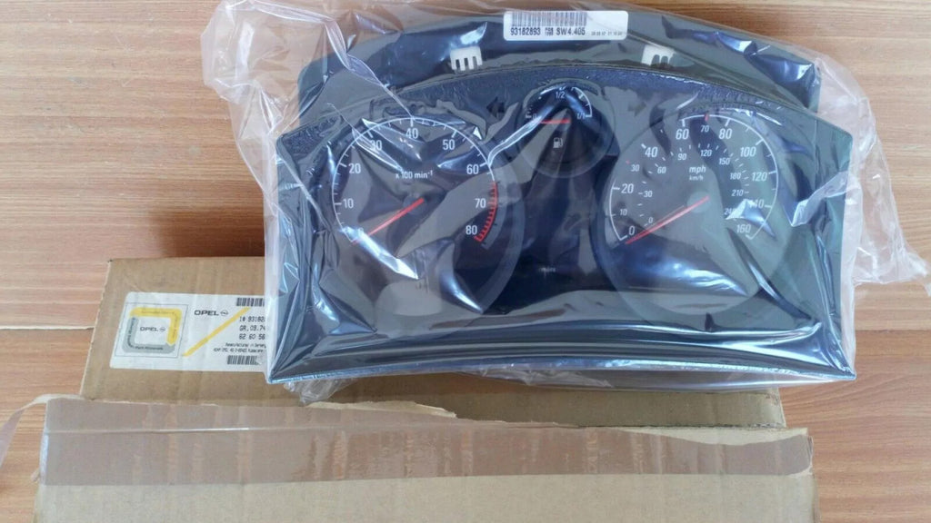 Instrument Cluster 160 MPH 8000 RPM fits Opel Vauxhall Astra H 93182893 Genuine View Front