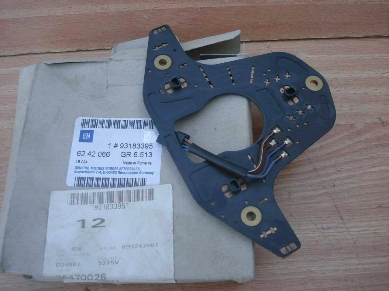 Steering Wheel Horn Contact Plate fits Opel Vauxhall Vectra C Signum Genuine 93183395 View Rear