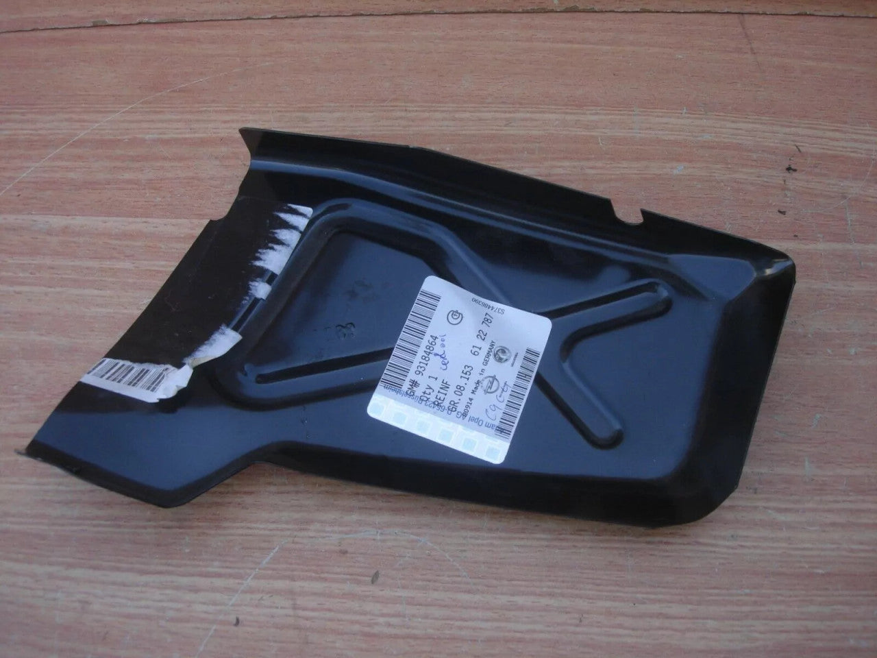 Wheelhouse Support Rear Lower Right fits Opel Vauxhall Zafira B 93184864 Genuine View Front