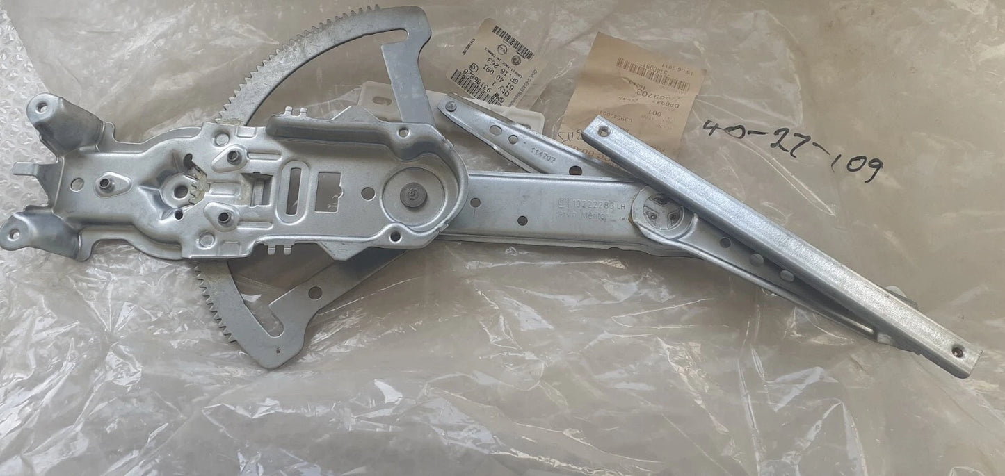 Window Regulator Front Left fits Opel Vauxhall Corsa C Combo F06 F25 93186828 Genuine View Front