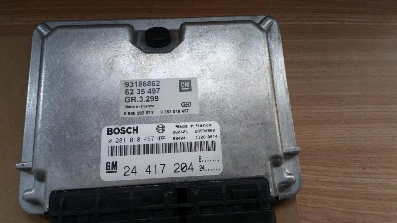 ECU Electronic Control Unit Injection fits Opel Vauxhall Y20DTH Y22DTR X20DTL 93186862 View Rear