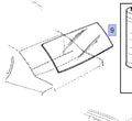 Windscreen Rear fits Opel Vauxhall Astra G Saloon F69 93240961 Genuine View Front