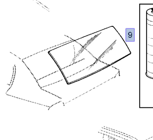 Windscreen Rear fits Opel Vauxhall Astra G Saloon F69 93240961 Genuine View Front