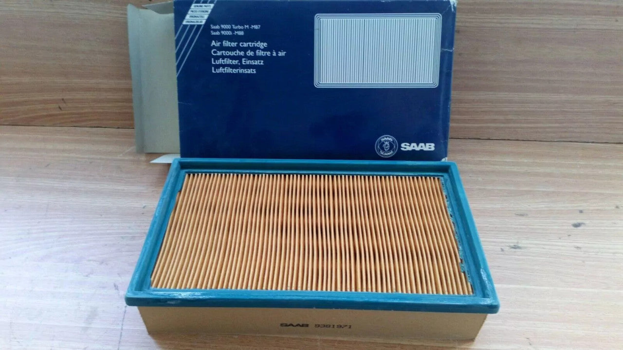 Air Filter fits Saab 9000 9381971 Genuine View Front