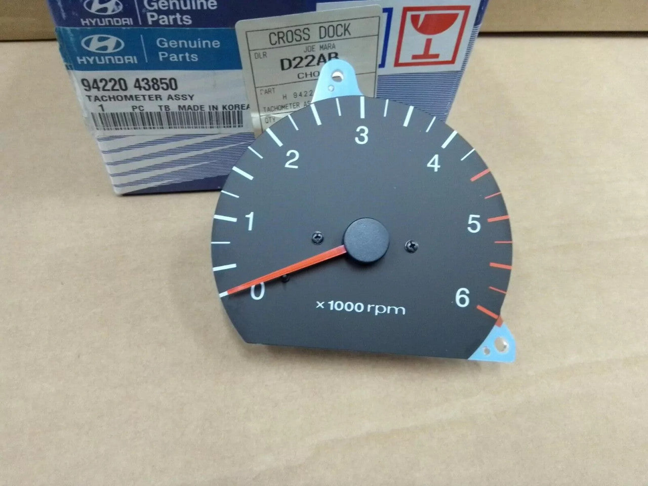Tachometer Gauge RPM fits Hyundai H100 9422043850 Genuine View Front