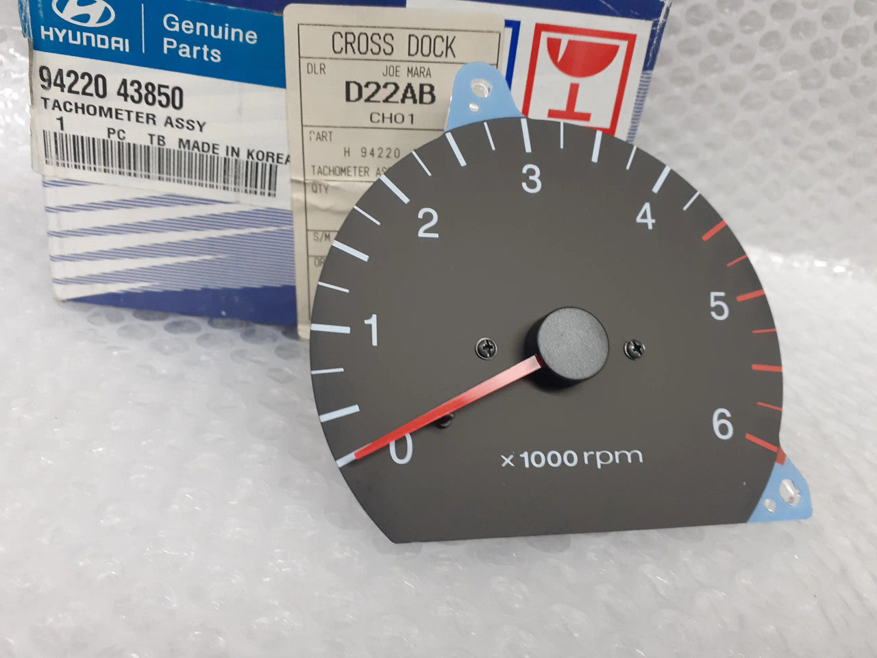 Tachometer Gauge RPM fits Hyundai H100 9422043850 Genuine View Rear