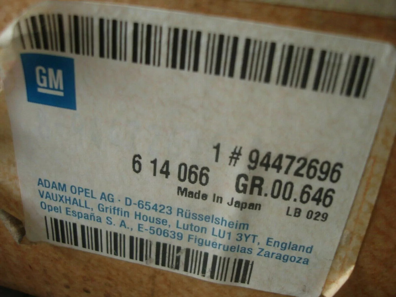 Crankshaft fits Opel Vauxhall Isuzu 15D 15TD 4EC1 4EC1T 94472696 Genuine View Upper