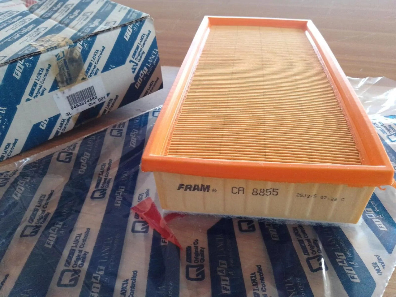 Air Filter fits Fiat Ulysse Scudo Lancia Phedra Z 9463624880 Genuine View Front