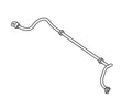Sway Stabilizer Bar Front fits Isuzu Pickup KB 9517716250 Genuine View Front