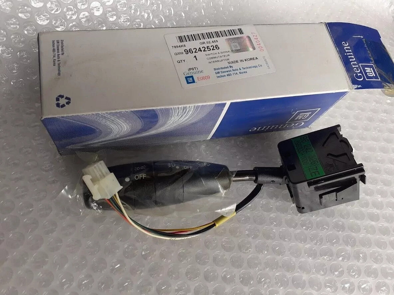 Turn Signal Headlights Switch fits Daewoo Lanos 96242526 Genuine View Front