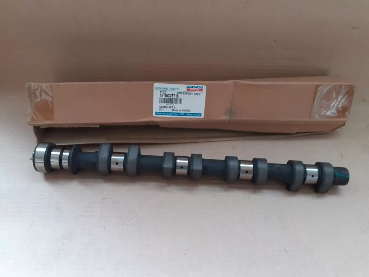 Camshaft fits Daewoo Lacetti Chevrolet Kalos Nubira Aveo 96376716 Genuine View Front