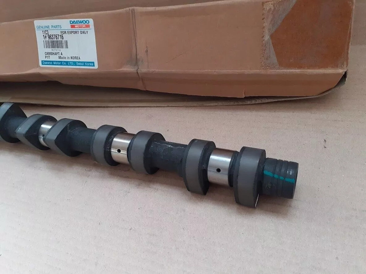 Camshaft fits Daewoo Lacetti Chevrolet Kalos Nubira Aveo 96376716 Genuine View Right
