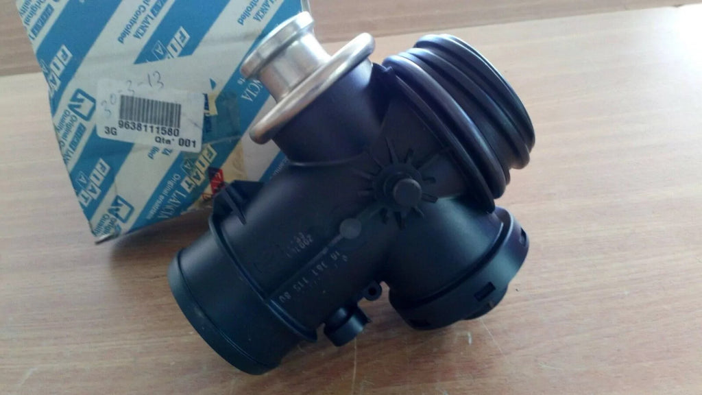 EGR Valve fits Fiat Scudo 9638111580 Genuine View Rear