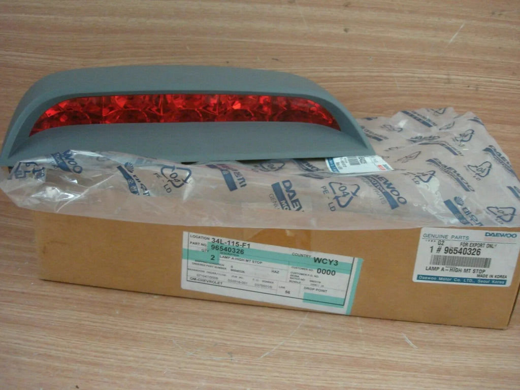 Rear Light Stop Lamp Middle Upper fits Daewoo Kalos Chevrolet Aveo Genuine 96540326 View Front