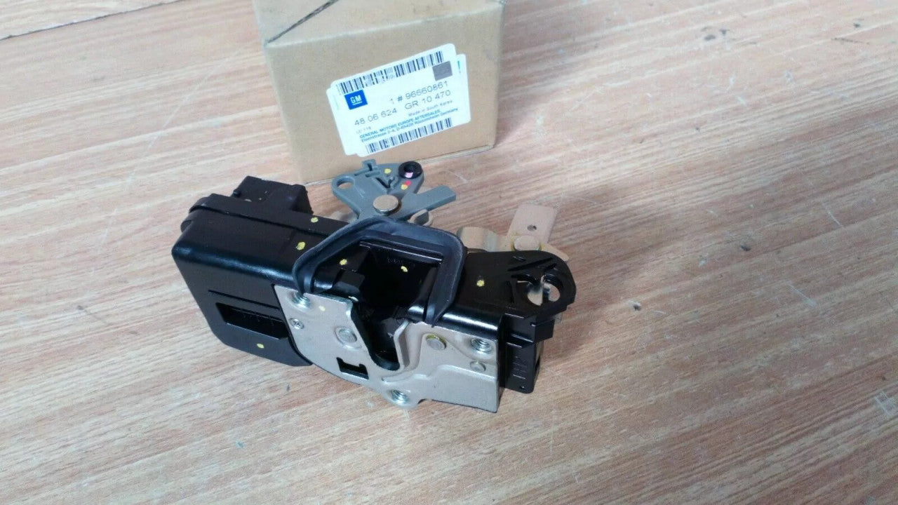 Door Lock Front Left RHD fits Opel Vauxhall Antara 96660861 Genuine View Rear