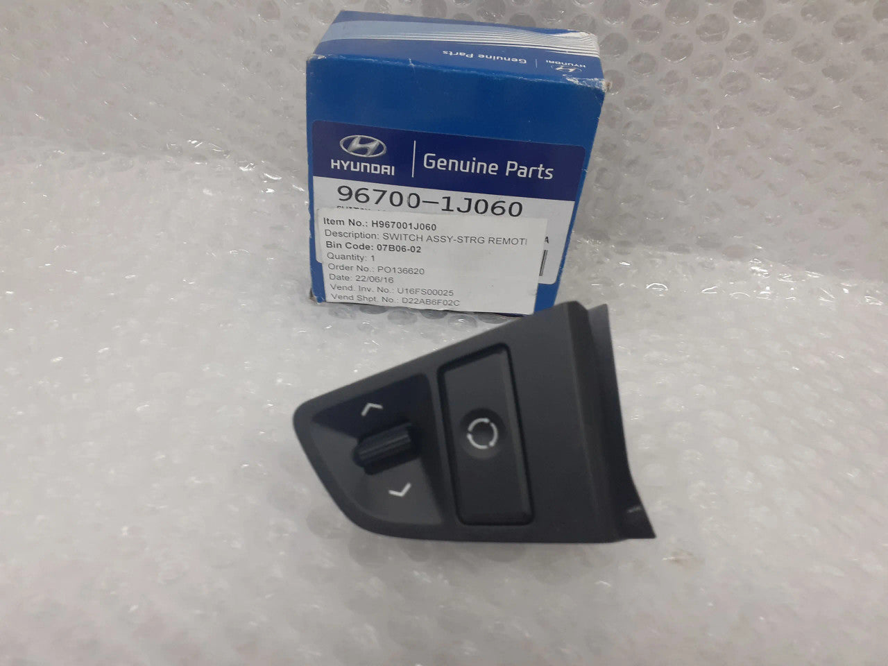 967001J060 Steering Wheel Buttons fits Hyundai Kia 96700-1J060 Genuine View Front