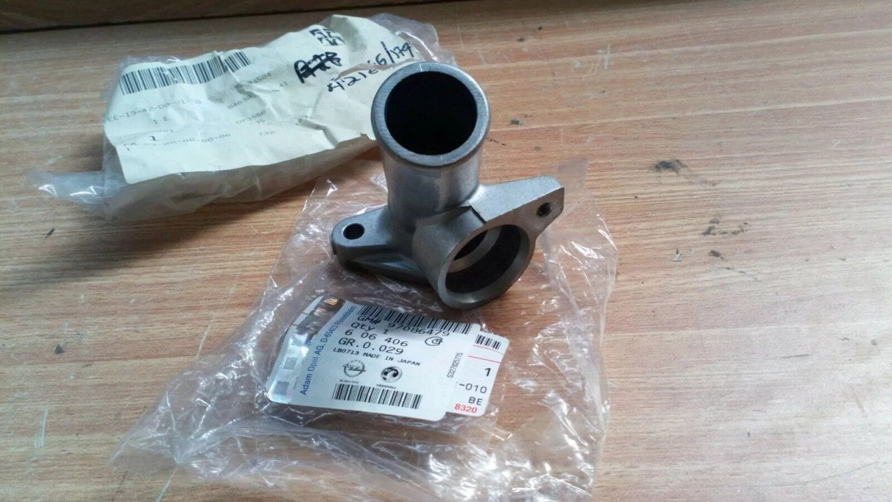Water Inlet Flange fits Opel Vauxhall Corsa B Astra F Vectra A Diesel 97086479 View Front