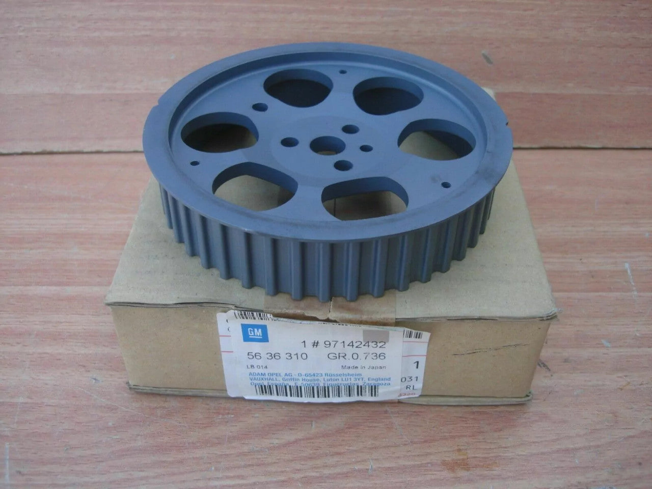 Camshaft Sprocket fits Opel Vauxhall Corsa B Astra F Vectra B 15 17 Diesel 97142432 View Rear