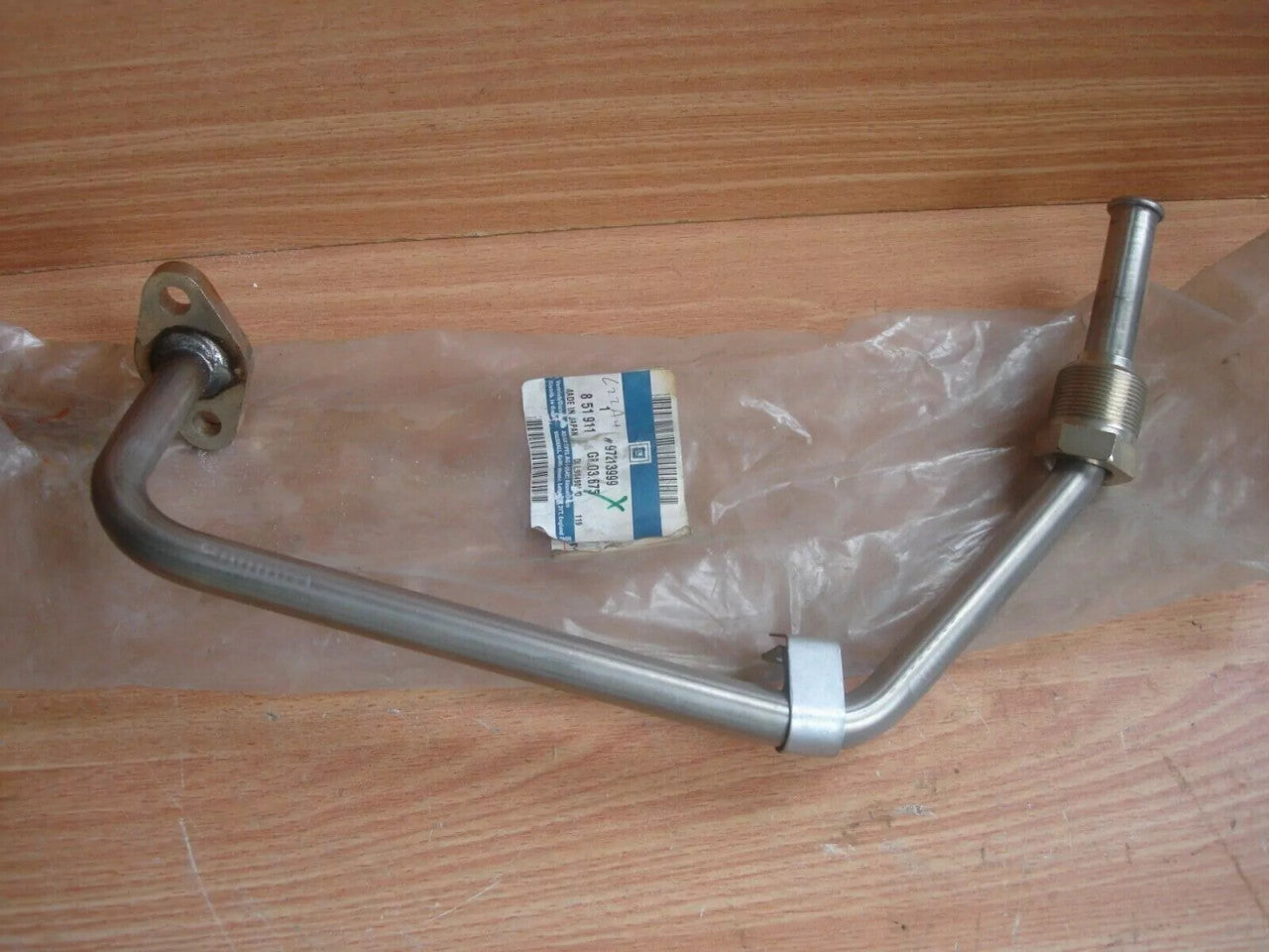 EGR Valve Pipe fits Opel Vauxhall Corsa C Astra G Y17DT Y17DTL 97213999 Genuine View Front