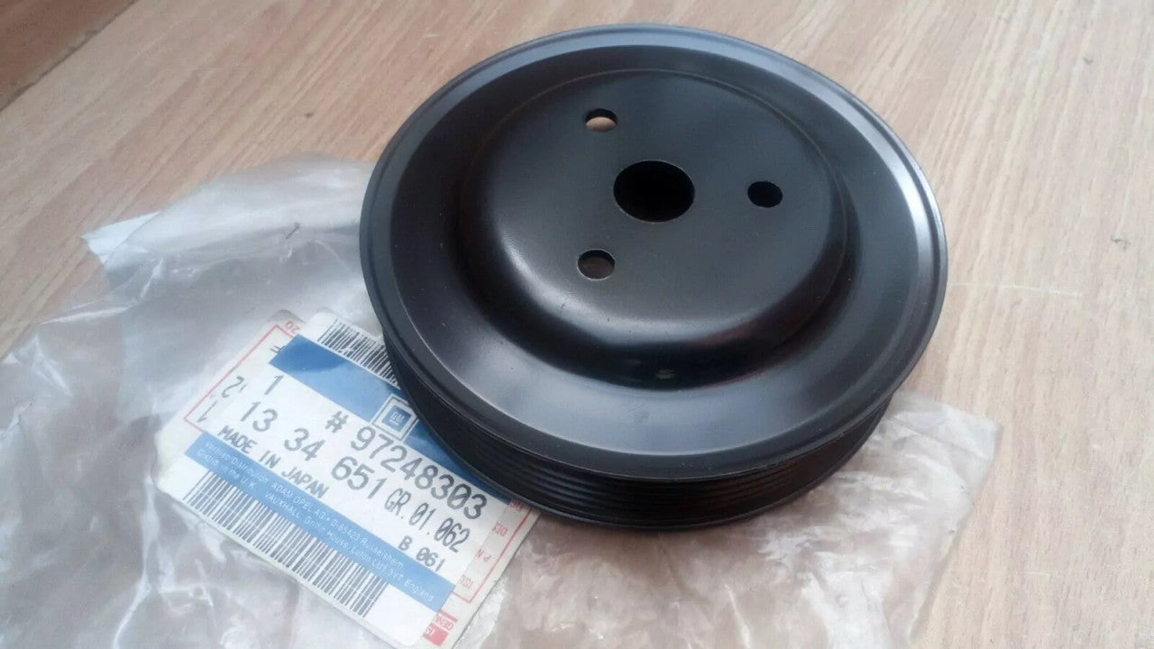 Water Pump Pulley fits Opel Vauxhall Astra G Zafira A Meriva Corsa C 1.7 CDTi 97248303 View Front