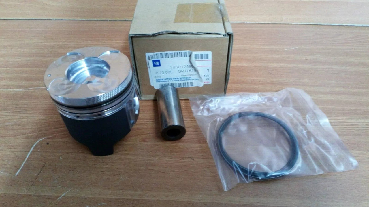 4x Pistons fits Opel Vauxhall Y17DT Z17DTL STD 97725988 Genuine View Front