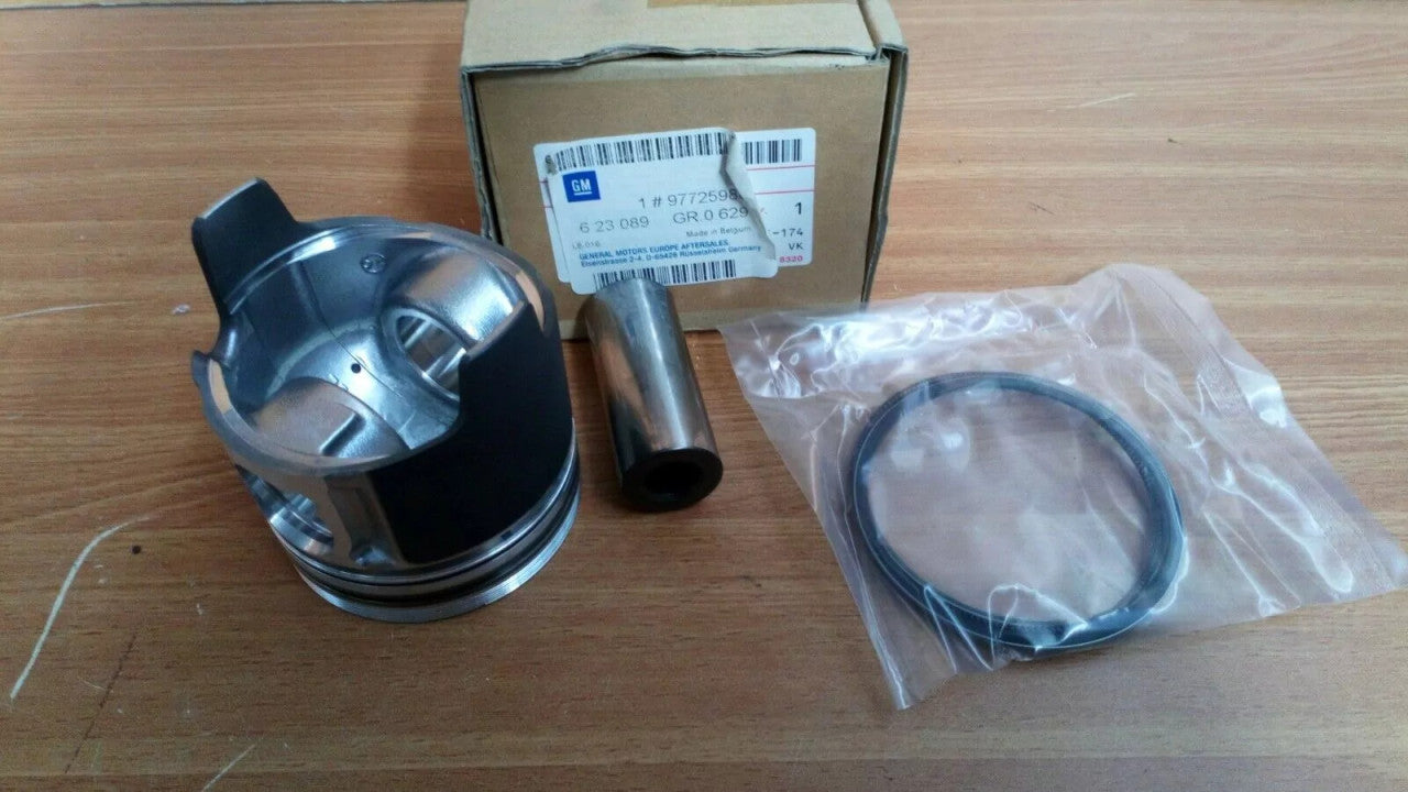 4x Pistons fits Opel Vauxhall Y17DT Z17DTL STD 97725988 Genuine View Rear