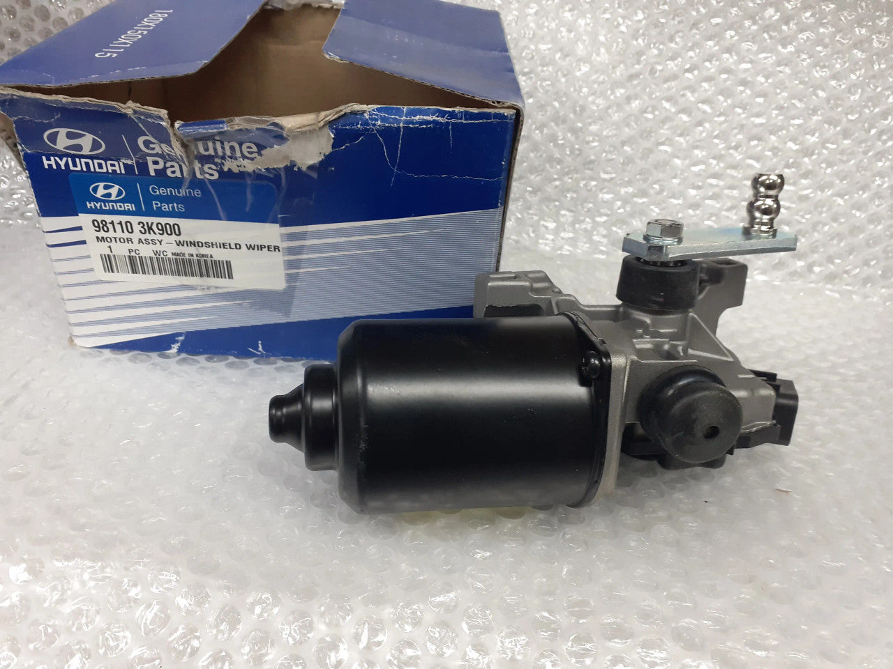 Front Windshield Wiper Motor fits Hyundai Sonata 981103K900 Genuine View Rear