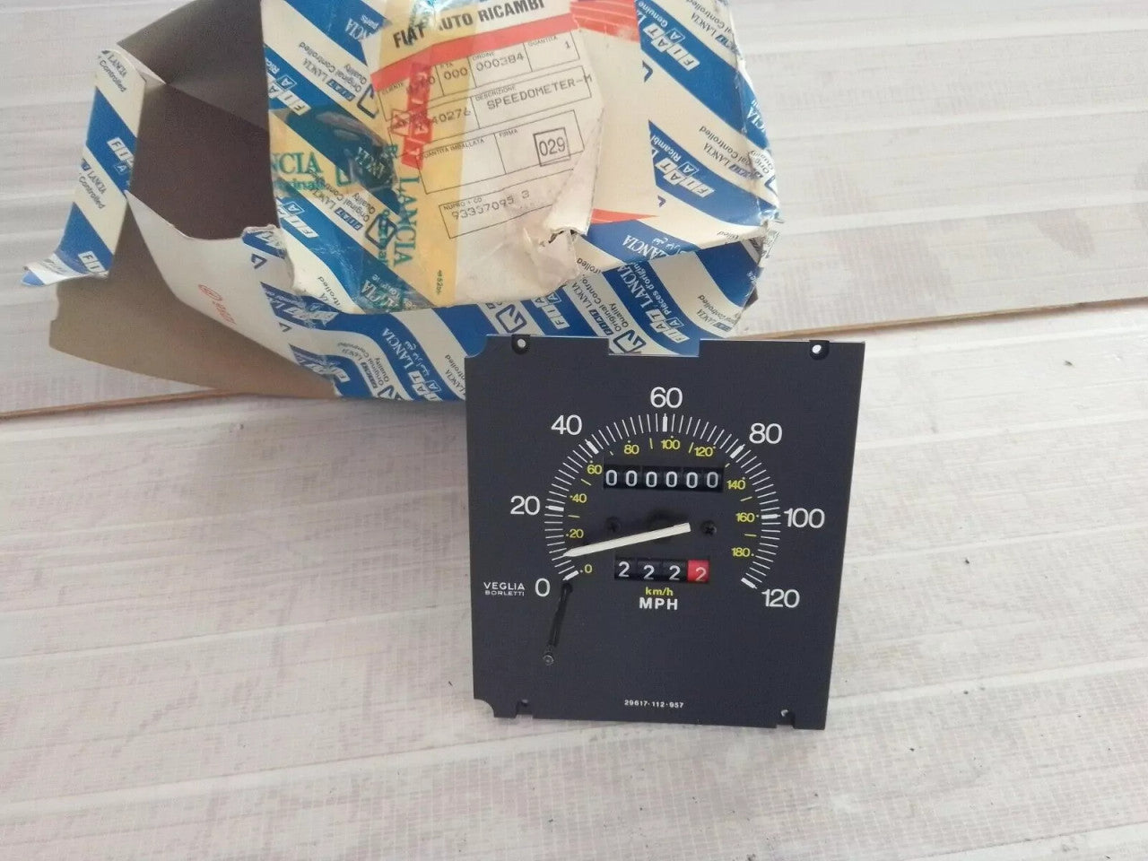 Speedometer Gauge fits Fiat Lancia 9940276 Genuine View Front