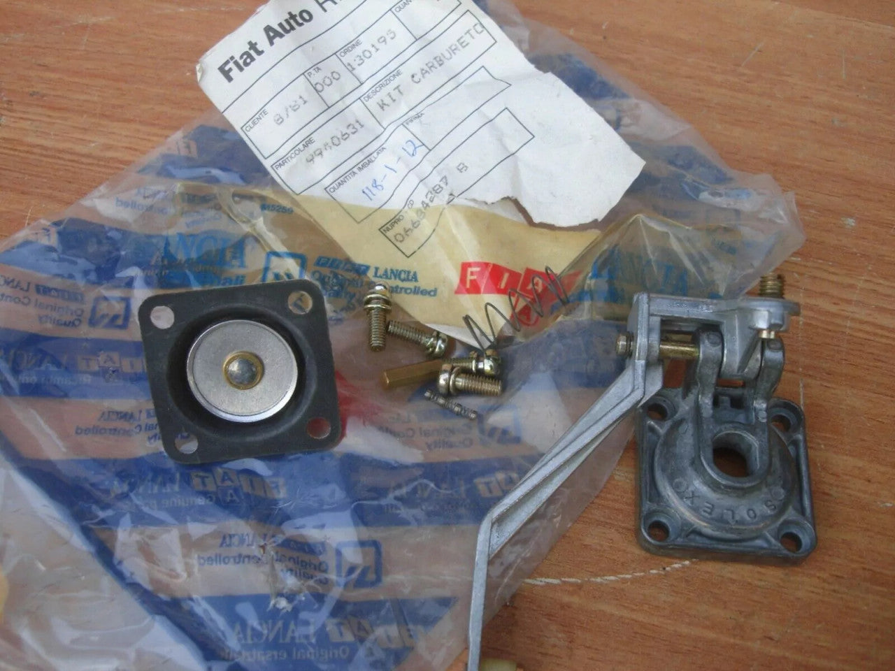 Carburetor Kit fits Fiat Uno Solex 9940631 Genuine View Front