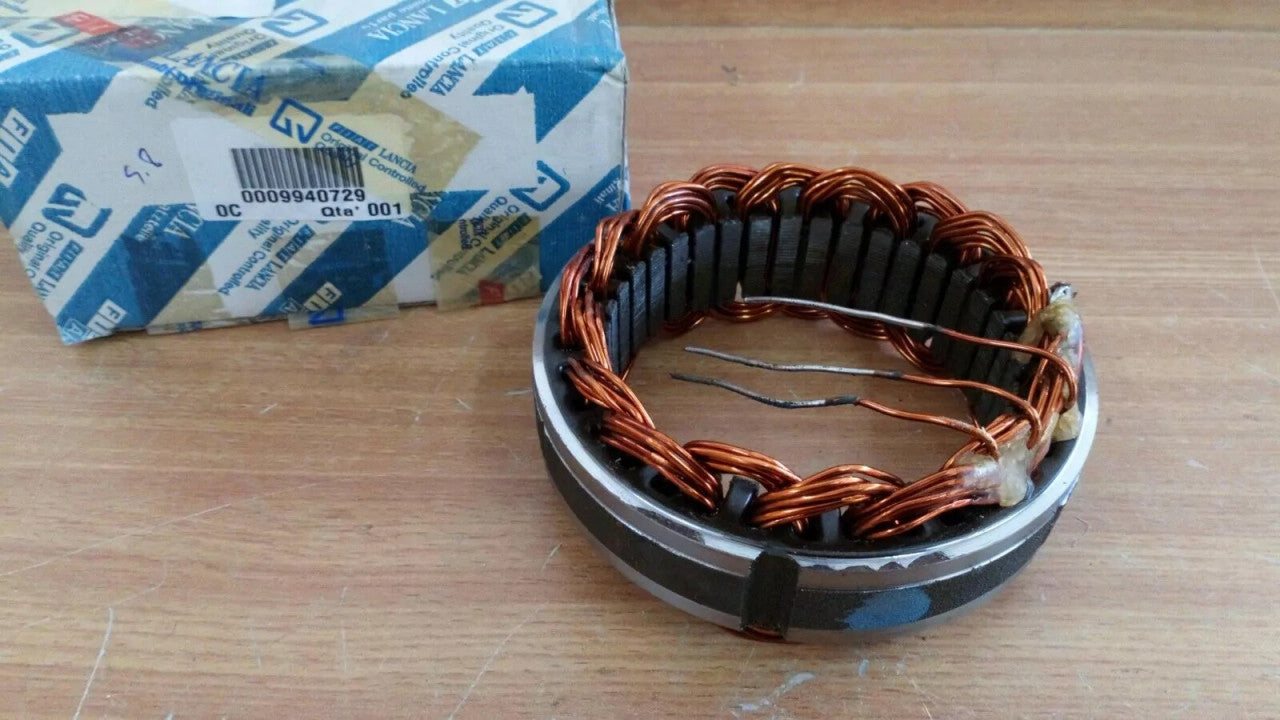 Alternator Stator fits Fiat Croma Tempra Panda Uno Lancia Delta 9940729 Genuine View Front