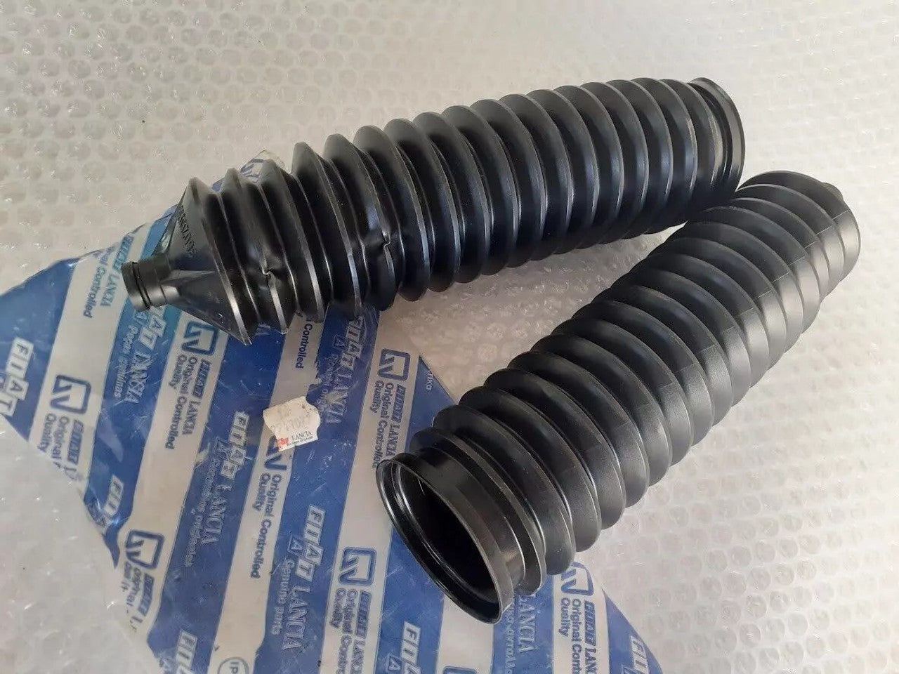 2x Steering Rack Boot Gaiter fits Fiat Ducato 9941077 Genuine View Front