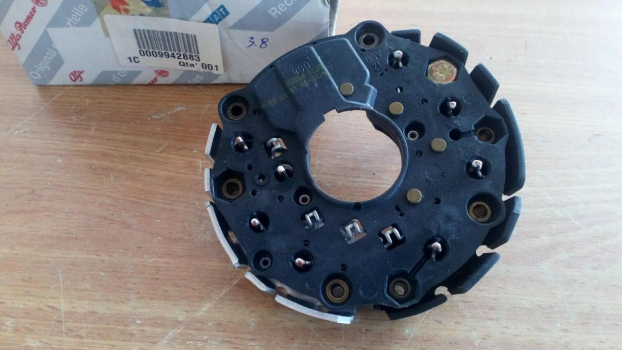 Alternator Rectifier fits Fiat Lancia Alfa Romeo 9942883 Genuine View Rear