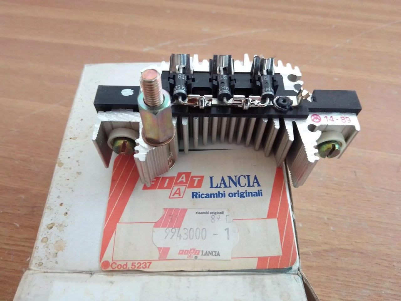 Alternator Rectifier fits Fiat Tipo Uno 9943000 Genuine View Front