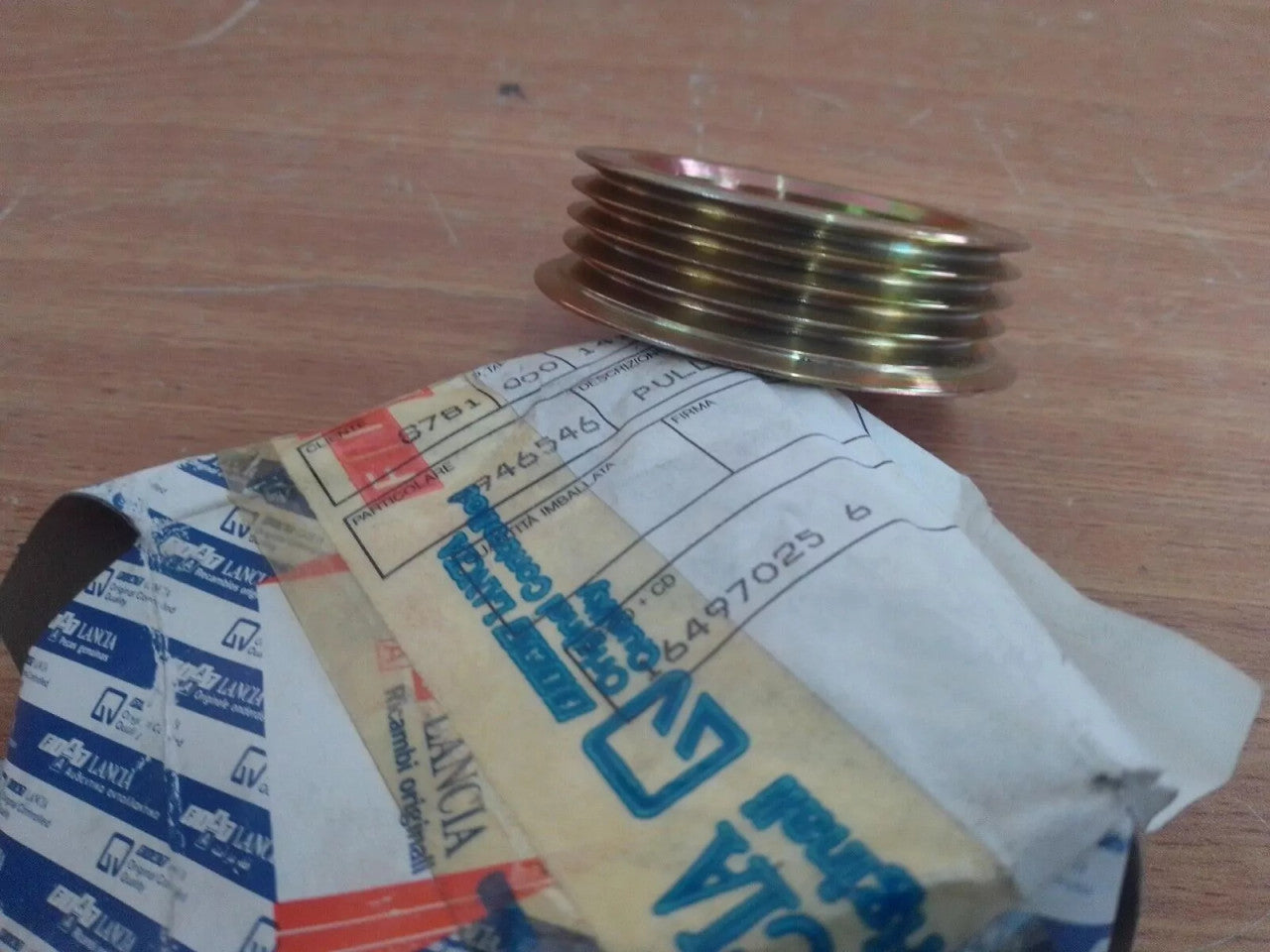 Alternator Pulley fits Fiat Punto Brava Bravo Doblo Strada 9946546 Genuine View Rear