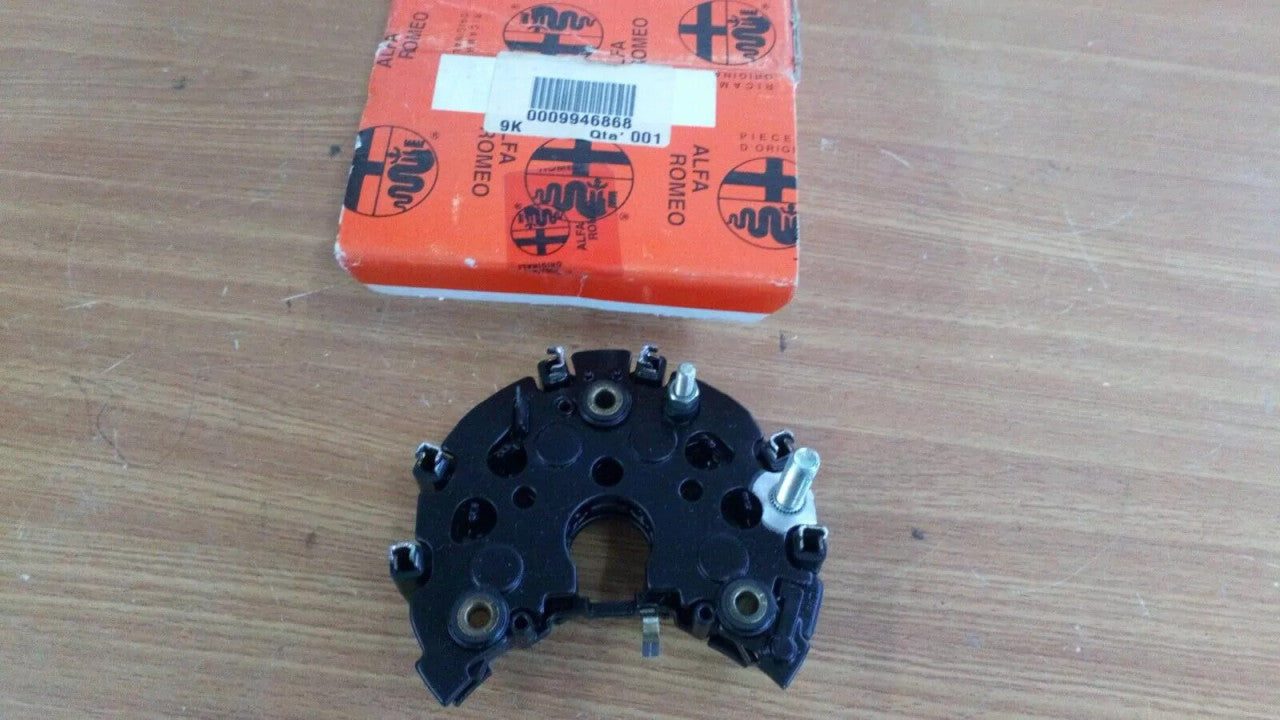 Alternator Rectifier fits Alfa Romeo 155 164 9946868 Genuine View Rear