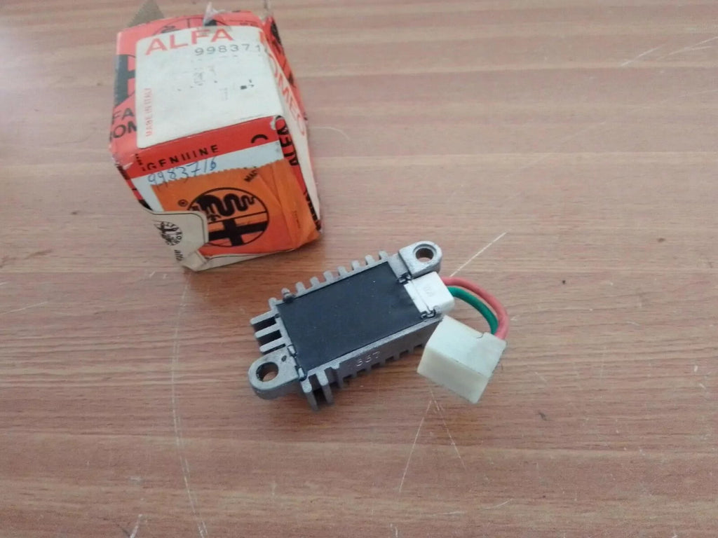 Voltage Regulator fits Alfa Romeo 33 75 Spider 9983716 Genuine View Rear