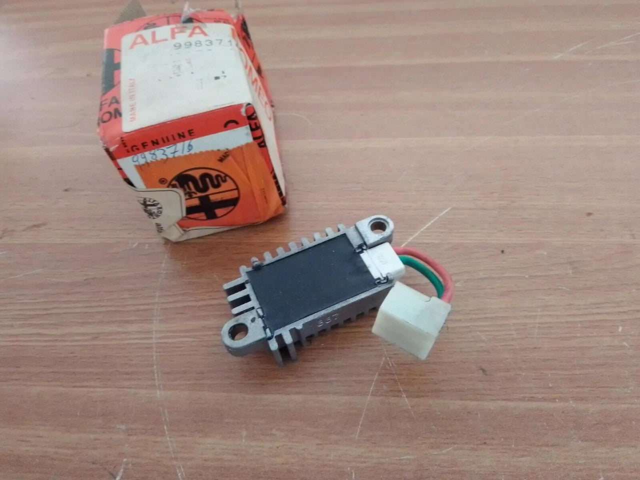 Voltage Regulator fits Alfa Romeo 33 75 Spider 9983716 Genuine View Rear