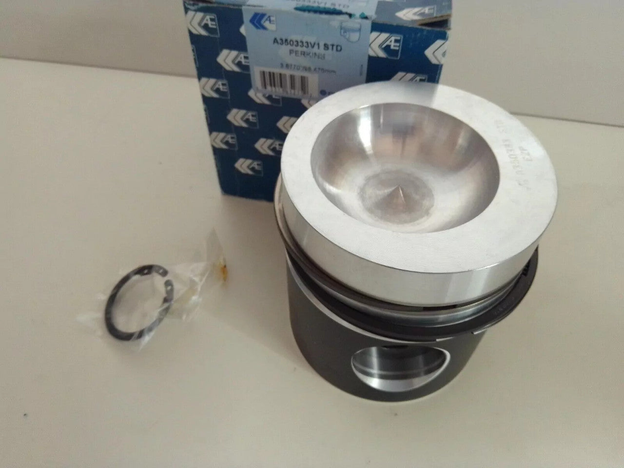 Piston fits Perkins Massey Ferguson 6.354.4 98.48mm Bore STD A350333/STD View Front