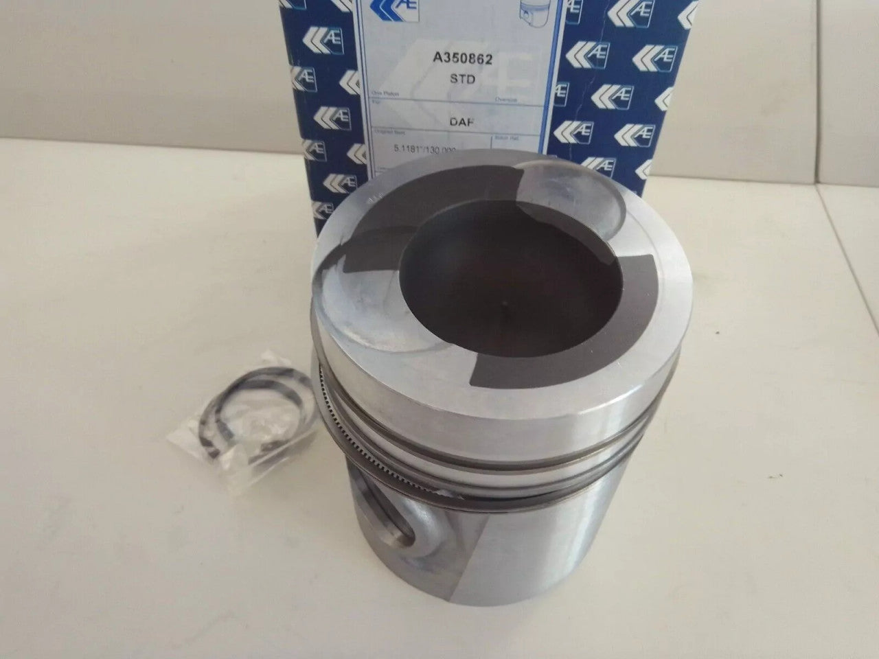 Piston fits DAF 95 Platform Truck Tractor Chassis T17 T24 T32 130mm Bore A350862/STD View Front