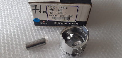 4x Pistons fits Mazda B3 2nd Edition 71.50mm Bore Oversize B3Y6-11-SA0B View Rear