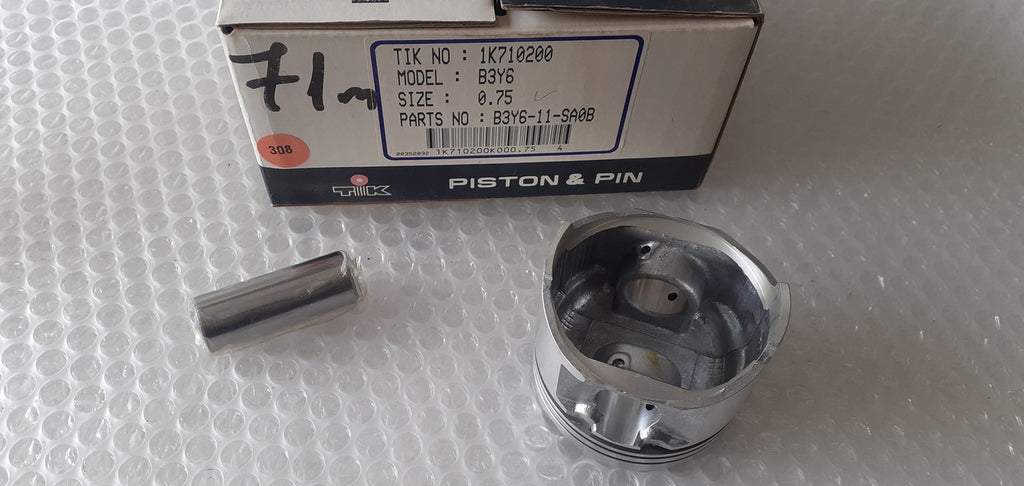 4x Pistons fits Mazda B3 2nd Edition 71.75mm Bore Oversize B3Y6-11-SA0B View Rear