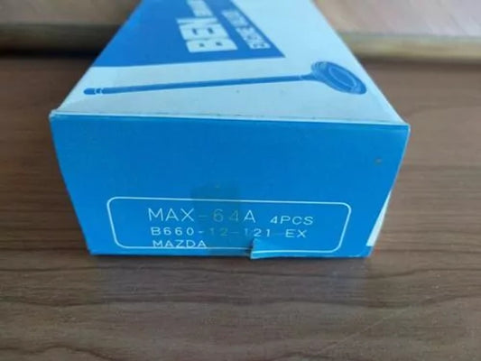 4x Exhaust Valves fits Mazda Kia Ford 121 Pride Festiva B1 B3 Engine B660-12-121 View Front