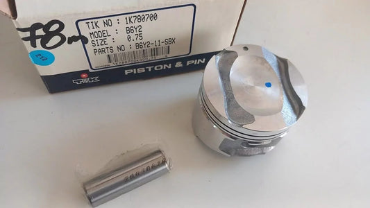 4x Piston fits Mazda B6 B6Y2 engine 78.75mm Bore Oversize +0.75mm B6Y2-11-SBX View Front